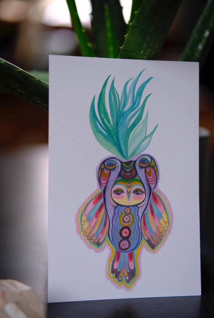 plant spirit owl and bird guides