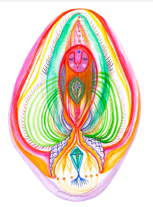 spirit into form // pink heart owl