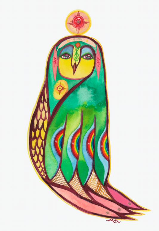 rainbow earth owl